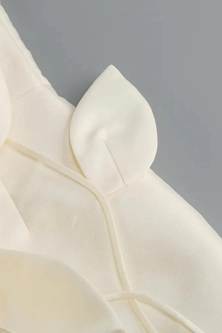 Cari Çiçekli Mini Elbise