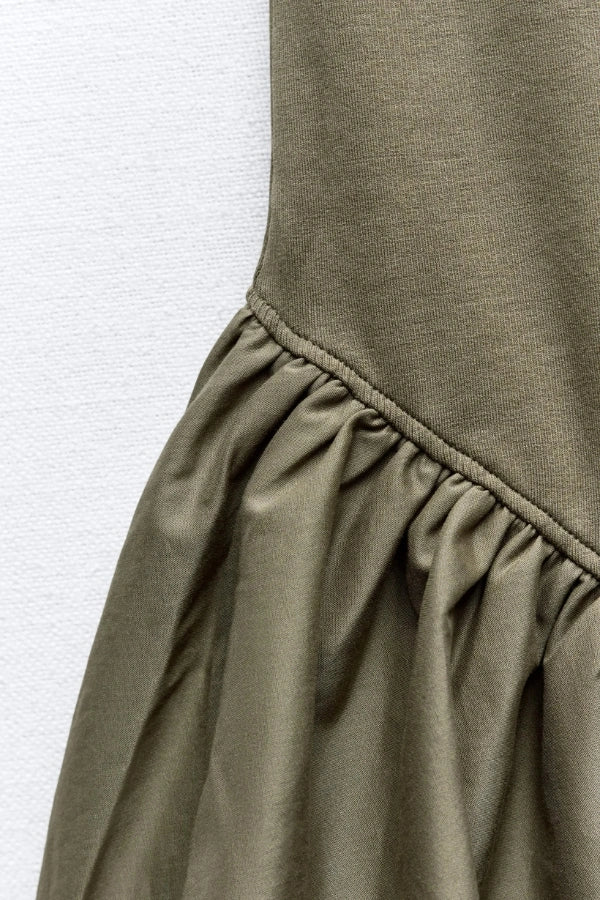 Aubrey Hafif Balon Etek Mini Elbise