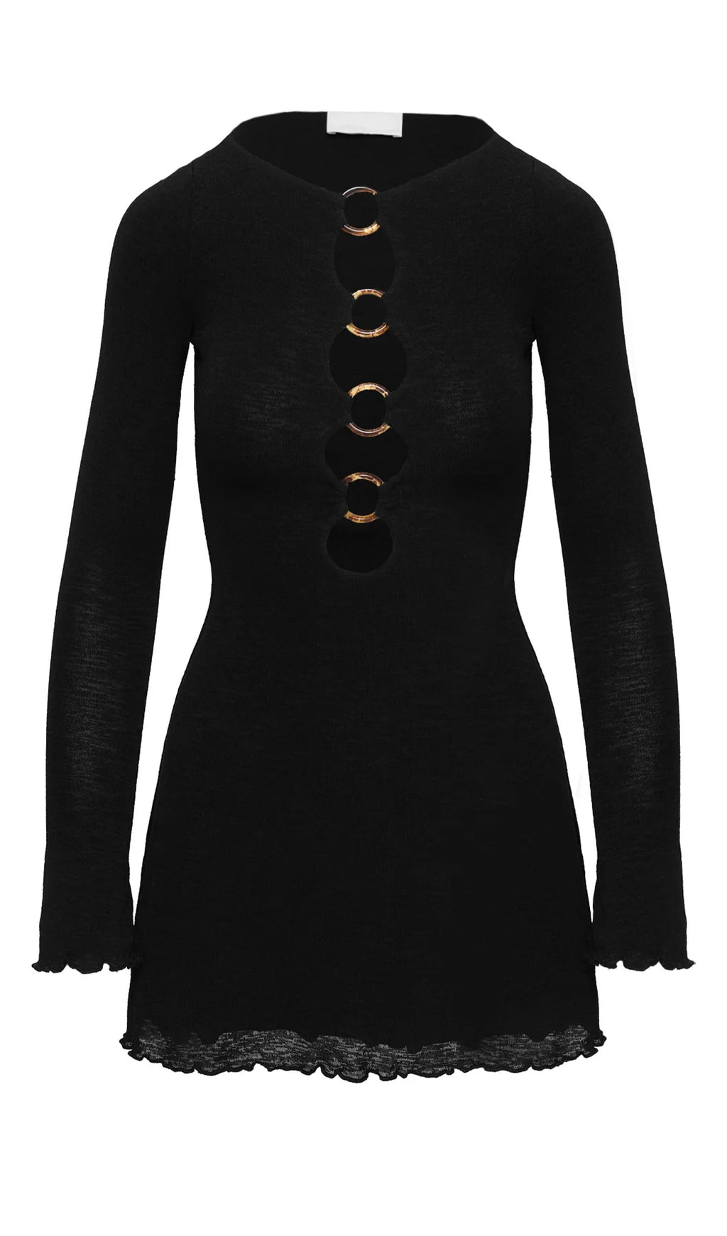 Dejonge Halka Mini Elbise Siyah