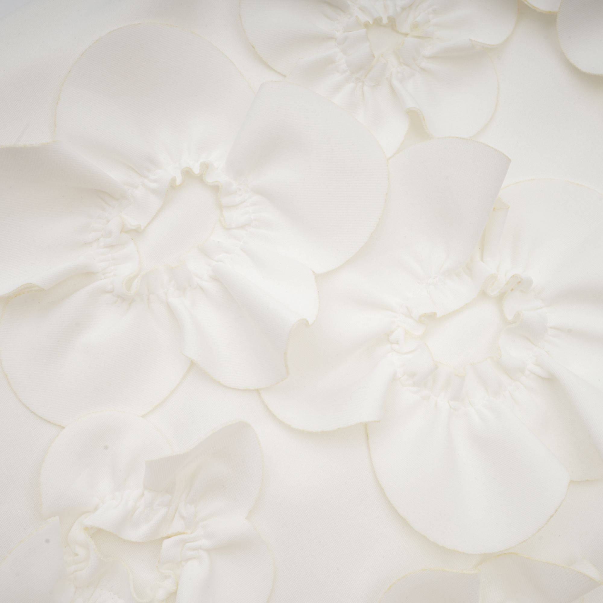 Beyaz Magali Papyonlu Suni Çiçek Süslemeli Kolsuz Maxi Elbise