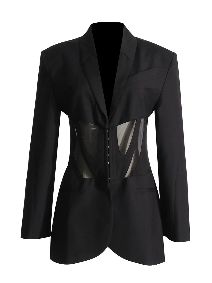 Noémie Korseli Panelli Blazer Ceket