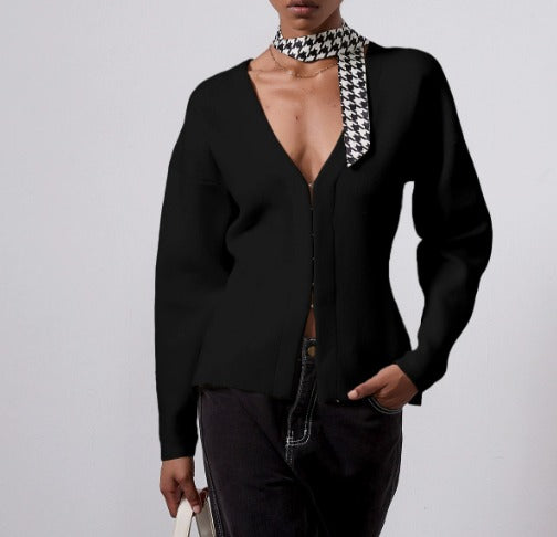 V Yaka Kancalı Hırka