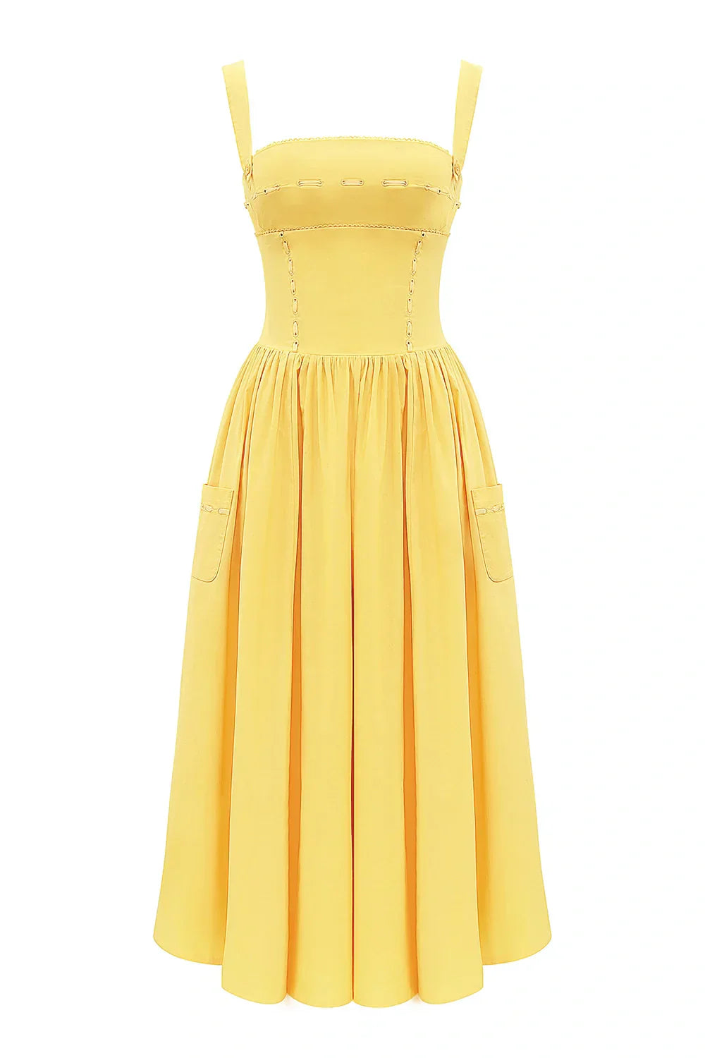 Apolline Geçme Kurdele Midi Elbise